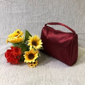 NWOT - Burgundy Satin Mini Bag